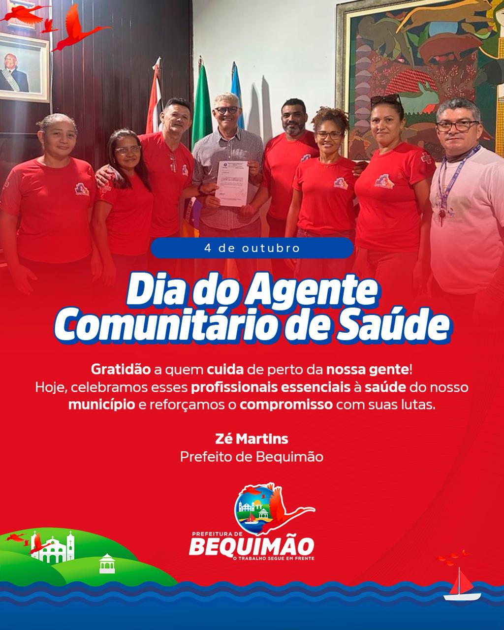 Prefeito Zé Martins destaca o Dia do Agente Comunitário de Saúde e reforça diálogo com a categoria